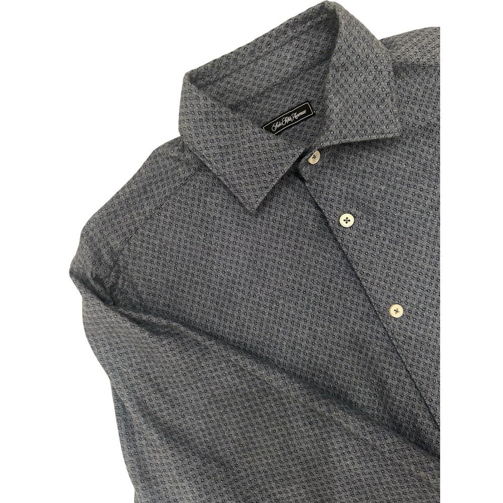 Saks Fifth Avenue 100% Cotton Men's Button Up Shirt Medium Blue
